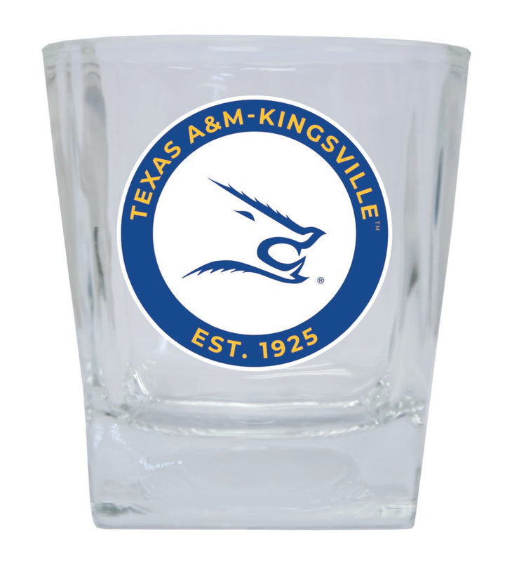 Texas A&M Kingsville Javelinas 10 oz Whiskey Rocks Glass Circle Design Officially Licensed Collegiate Product