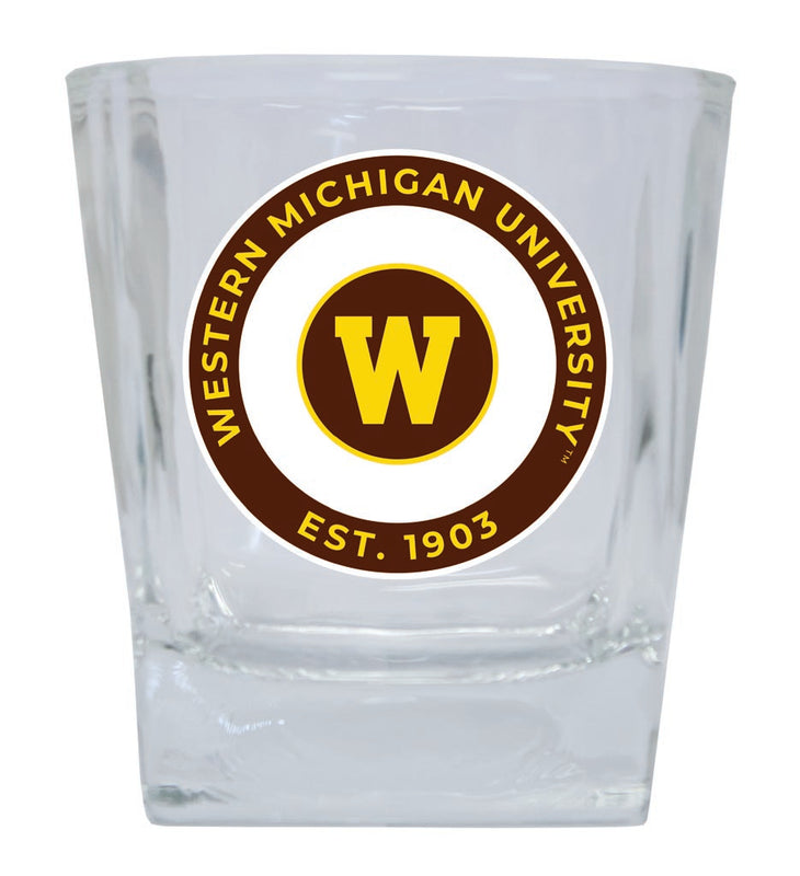Western Michigan University 10 oz Whiskey Rocks Glass Circle Design Officially Licensed Collegiate Product