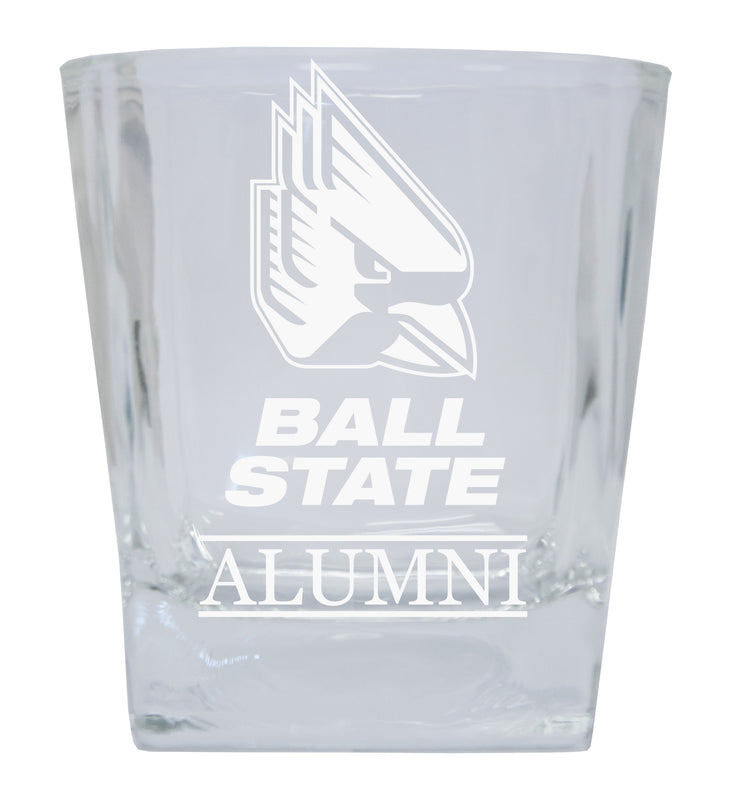 Ball State University Alumni Elegance 10oz Etched Glass Tumbler