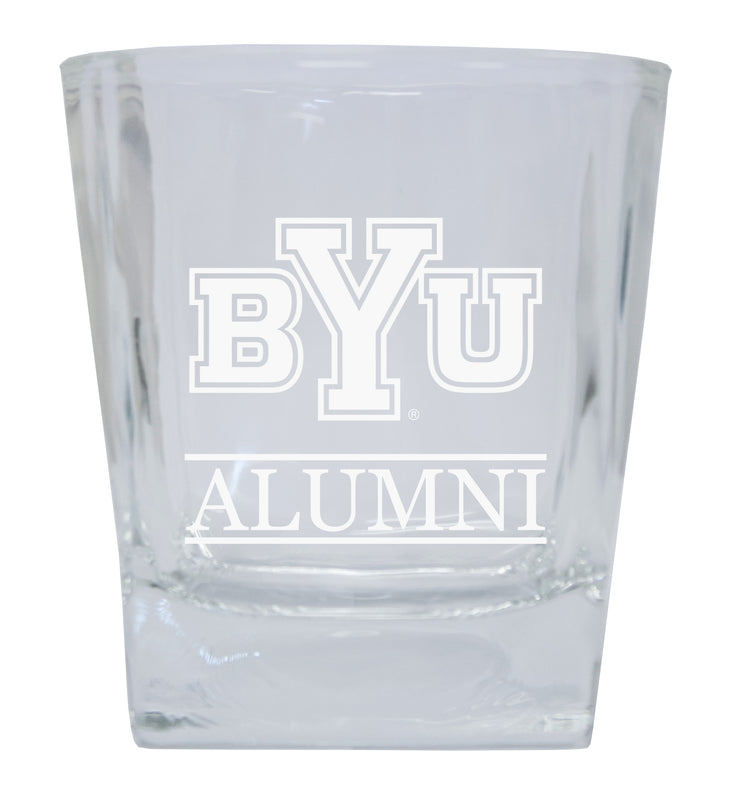 Brigham Young Cougars Alumni Elegance 10oz Etched Glass Tumbler