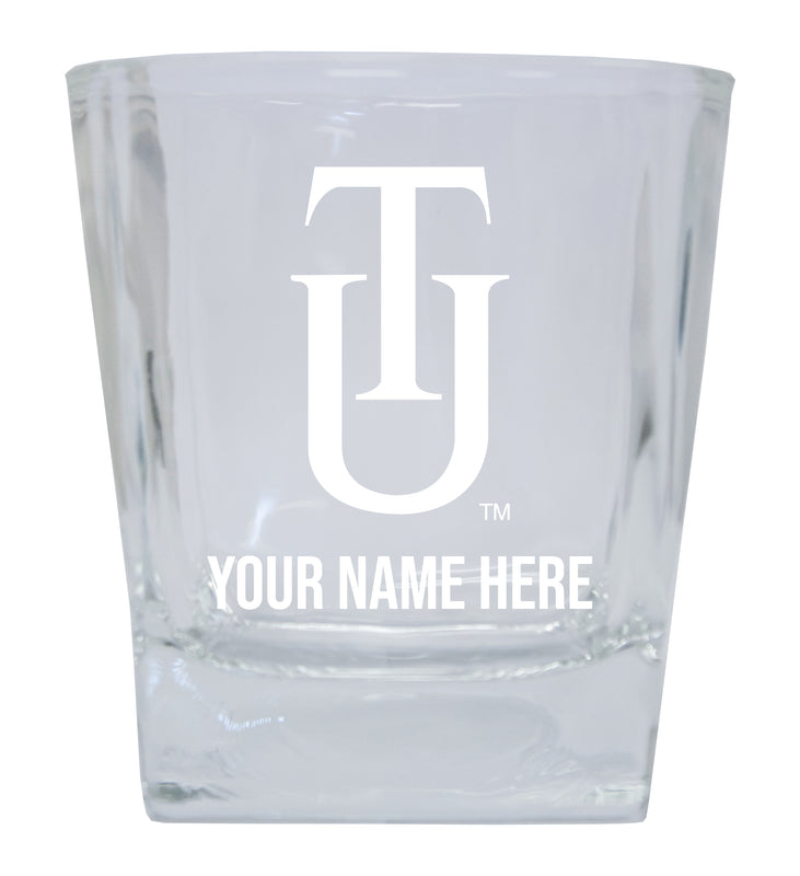 Tuskegee University Customizable Etched 8 oz Whiskey Rocks Glass Officially Licensed Collegiate Product 4-Pack
