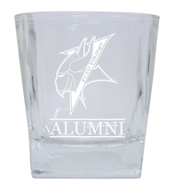 Elizabeth City State University Alumni Elegance 10oz Etched Glass Tumbler