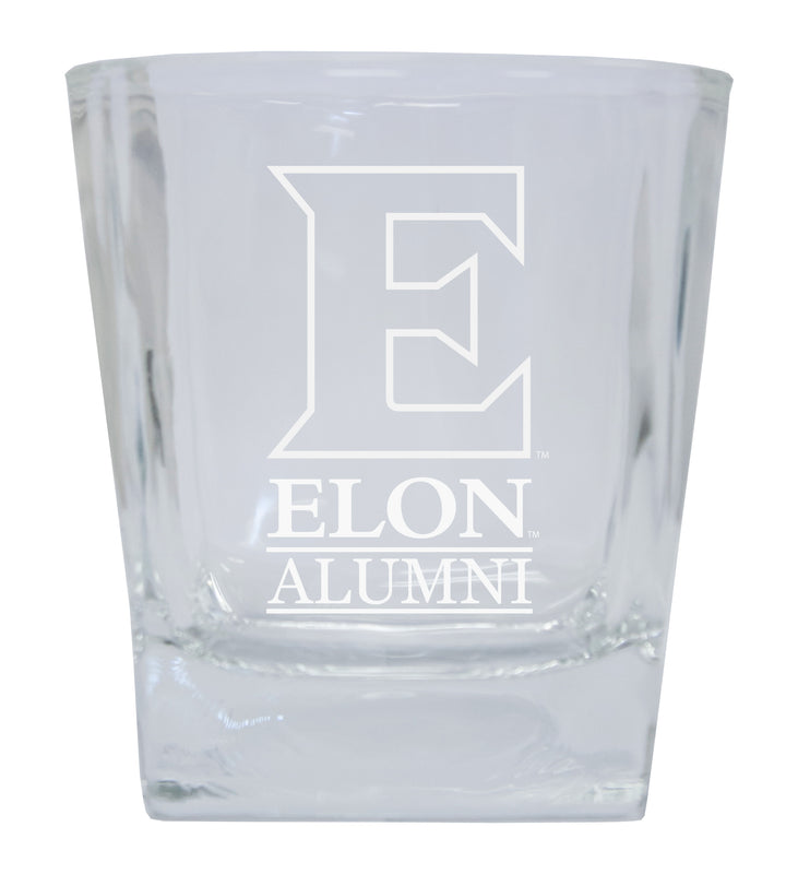 Elon University Alumni Elegance 10oz Etched Glass Tumbler