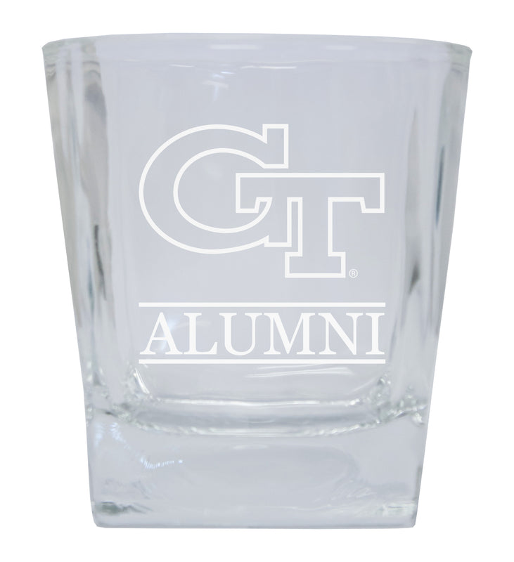Georgia Tech Yellow Jackets Alumni Elegance 10oz Etched Glass Tumbler