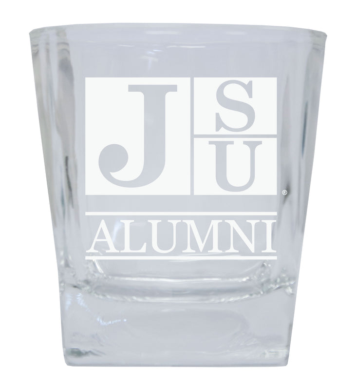 Jackson State University Etched Alumni 8 oz Whiskey Rocks Glass Officially Licensed Collegiate Product Single Unit