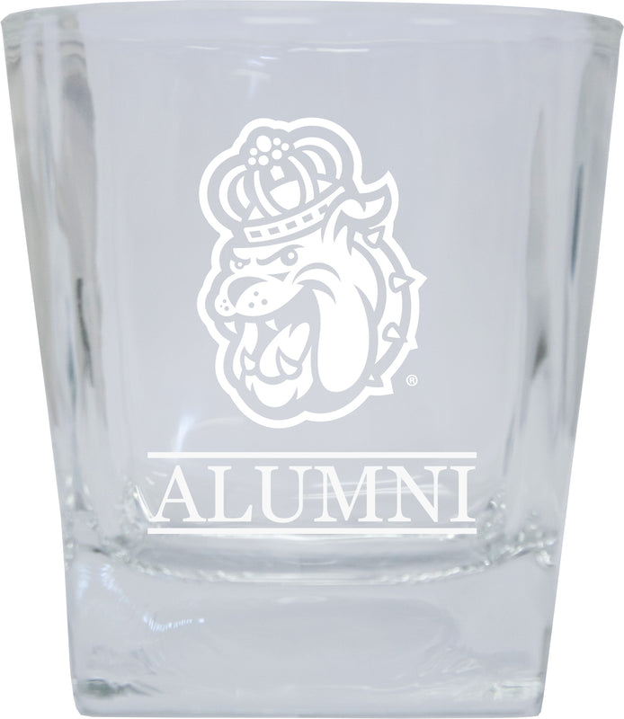 James Madison Dukes Alumni Elegance 10oz Etched Glass Tumbler