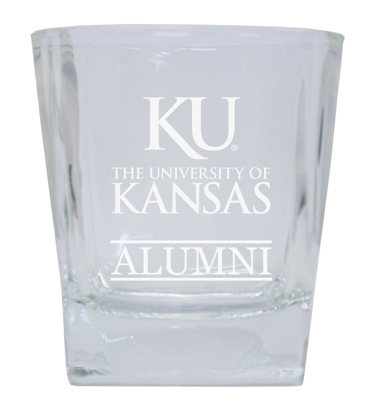 Kansas Jayhawks Alumni Elegance 10oz Etched Glass Tumbler