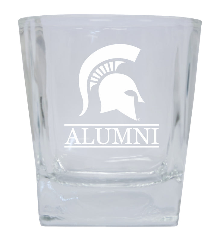 Michigan State Spartans Alumni Elegance 10oz Etched Glass Tumbler