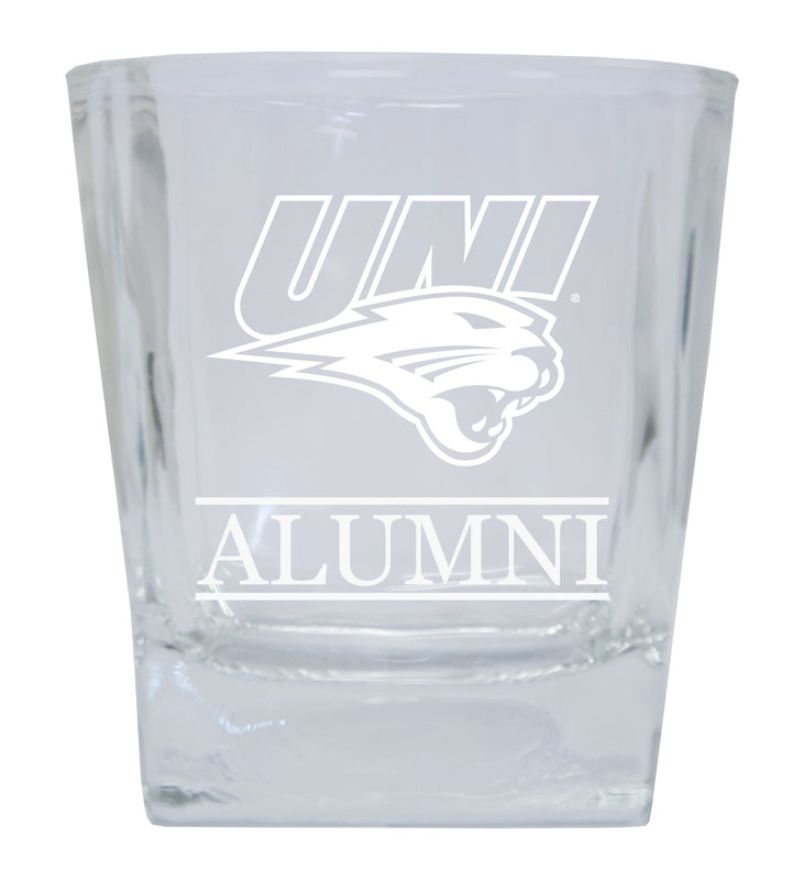 Northern Iowa Panthers Alumni Elegance 10oz Etched Glass Tumbler