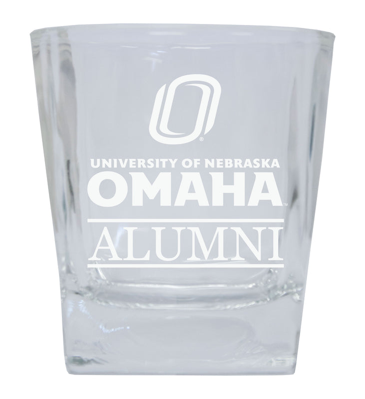 Nebraska at Omaha Etched Alumni 8 oz Whiskey Rocks Glass Officially Licensed Collegiate Product Single Unit