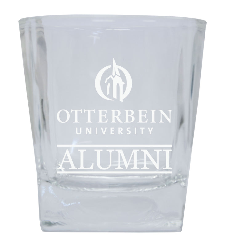 Otterbein University Etched Alumni 8 oz Whiskey Rocks Glass Officially Licensed Collegiate Product 2-Pack