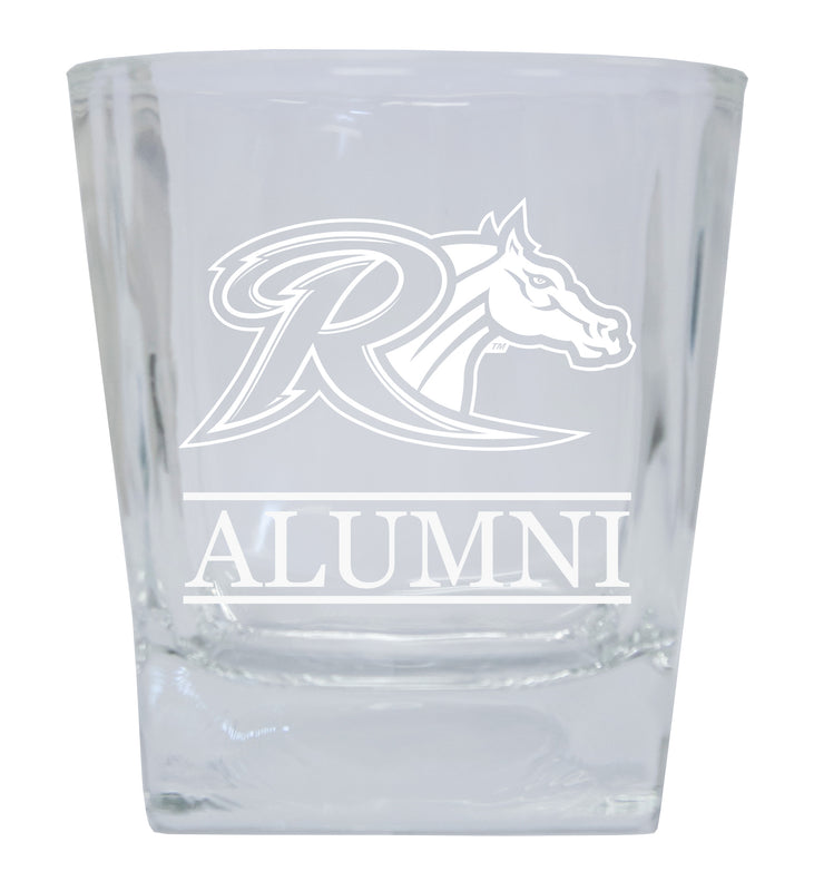 Rider University Broncs Alumni Elegance 10oz Etched Glass Tumbler