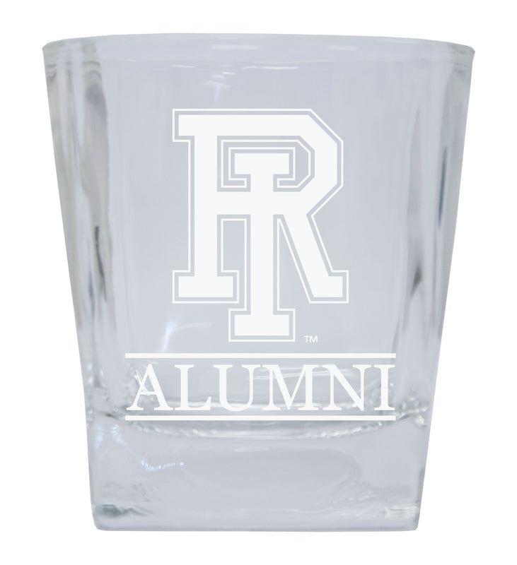 Rhode Island University Etched Alumni 8 oz Whiskey Rocks Glass Officially Licensed Collegiate Product Single Unit