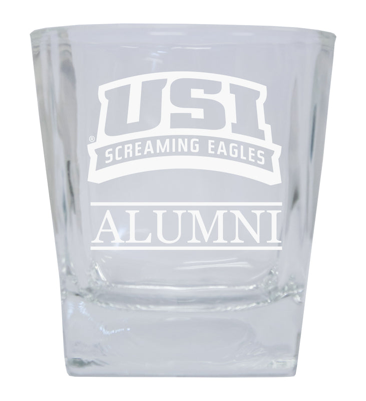 University of Southern Indiana 8 oz Etched Whiskey Rocks Glass Officially Licensed Collegiate Product Single Unit
