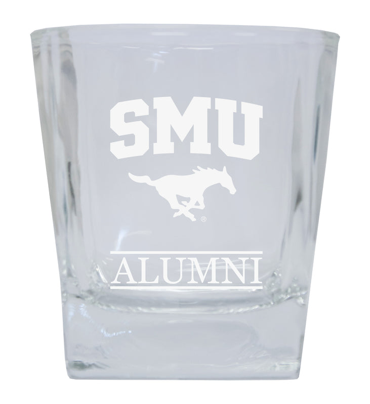 Southern Methodist University Alumni Elegance 10oz Etched Glass Tumbler