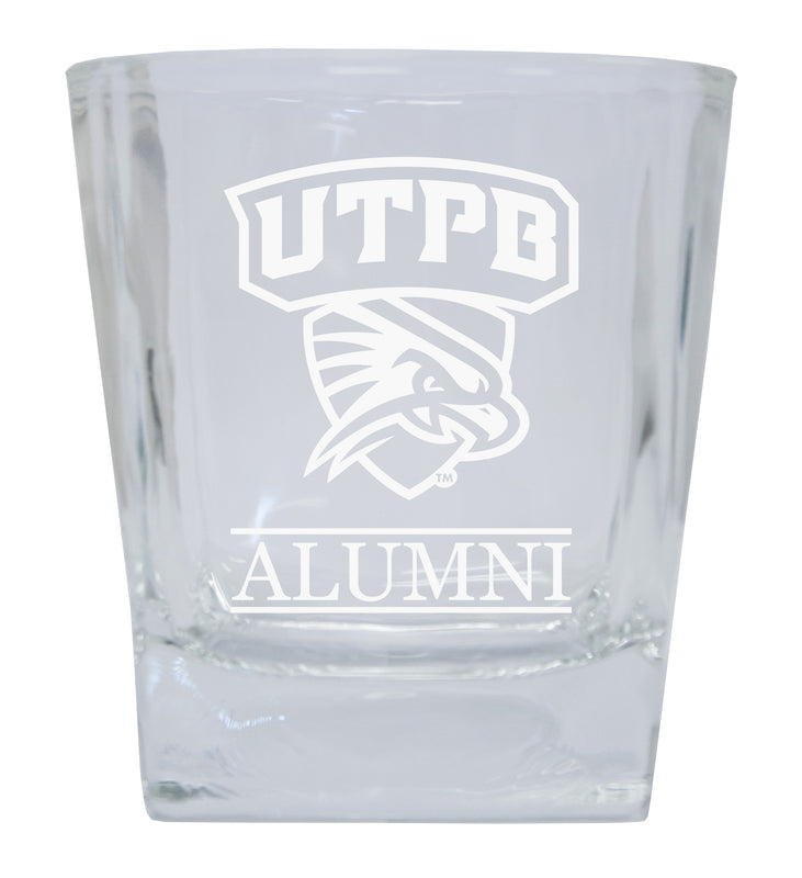 University of Texas of the Permian Basin Alumni Elegance 10oz Etched Glass Tumbler