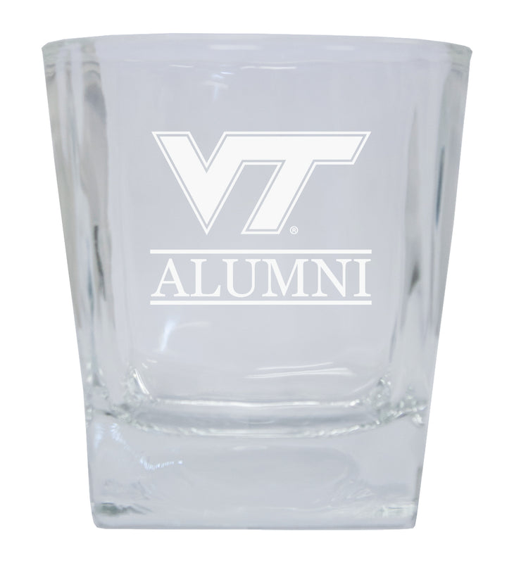 Virginia Tech Hokies Etched Alumni 8 oz Whiskey Rocks Glass Officially Licensed Collegiate Product Single Unit