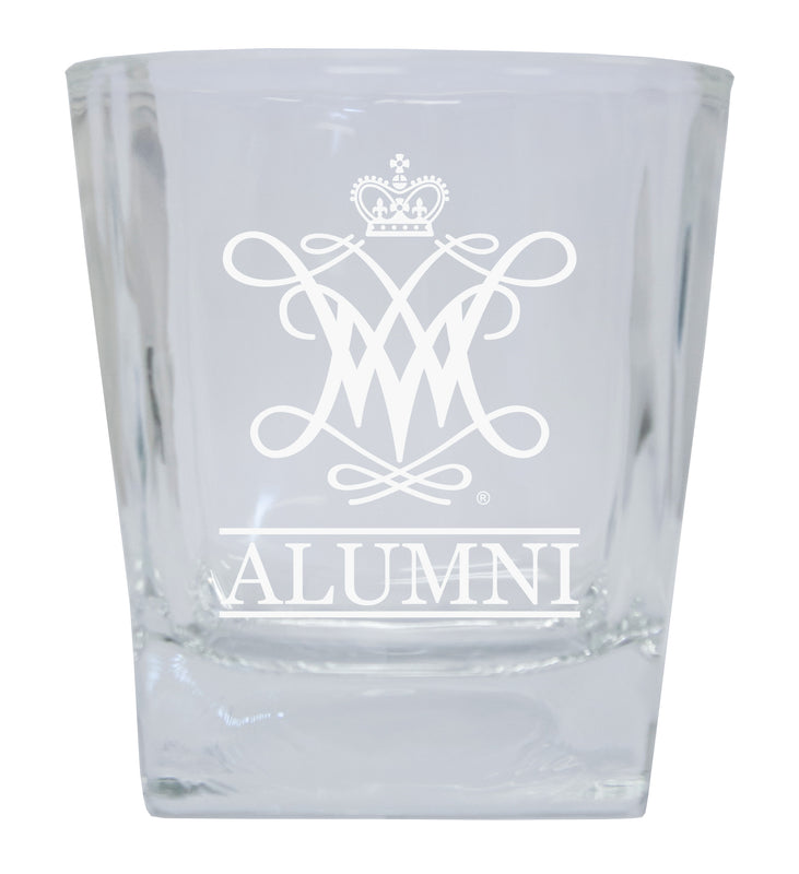 William and Mary Alumni Elegance 10oz Etched Glass Tumbler