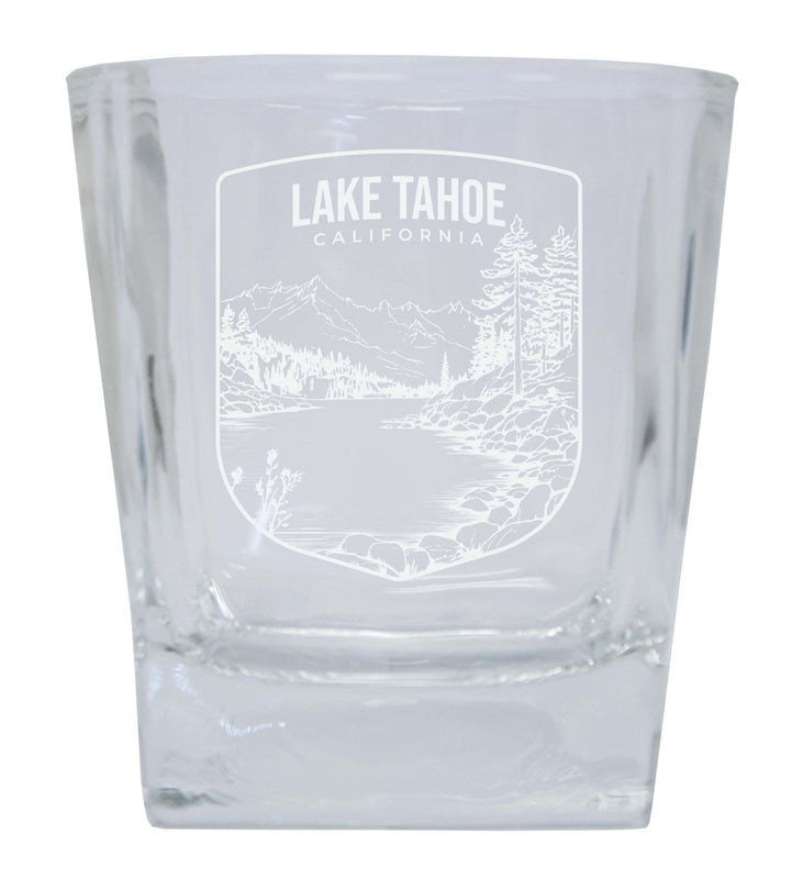 Lake Tahoe California Souvenir 10 oz Engraved Whiskey Glass Rocks Glass Single Unit