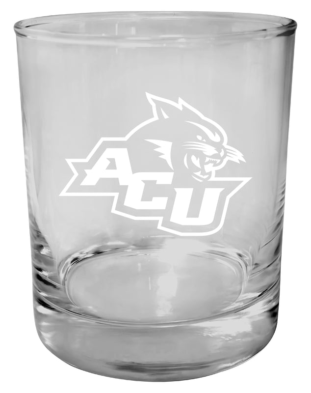 Abilene Christian University 11 oz Round College Whiskey Glass – Officially Licensed with Full Color