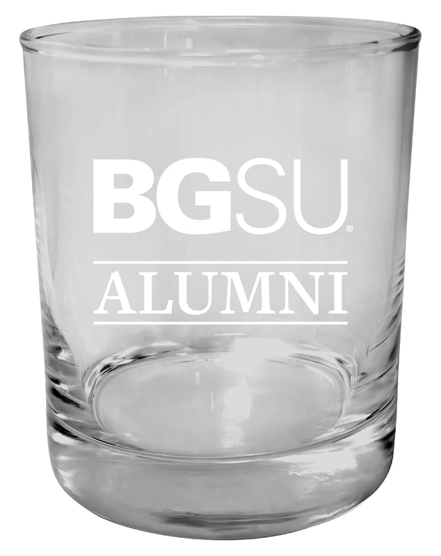 Bowling Green Falcons 11 oz Round Whiskey Glass – Officially Licensed Engraved Alumni Design