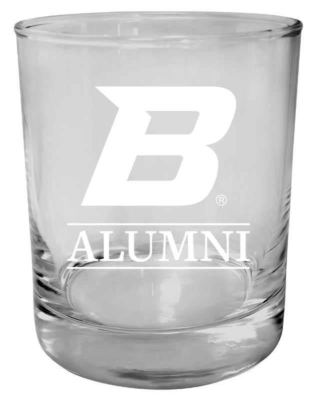 Boise State Broncos 11 oz Round Whiskey Glass – Officially Licensed Engraved Alumni Design