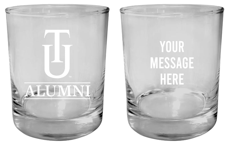Tuskegee University Customizable 11 oz Round College Whiskey Glass – Officially Licensed Engraved Design Alumni