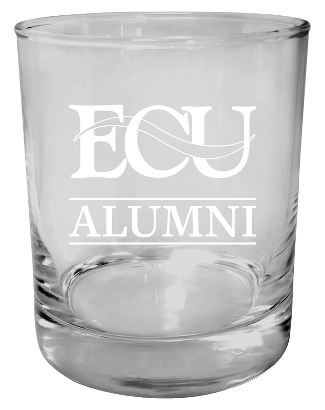East Central University Tigers 11 oz Round Whiskey Glass – Officially Licensed Engraved Alumni Design