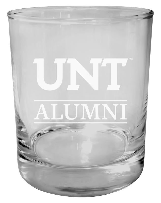 North Texas 11 oz Round Whiskey Glass – Officially Licensed Engraved Alumni Design