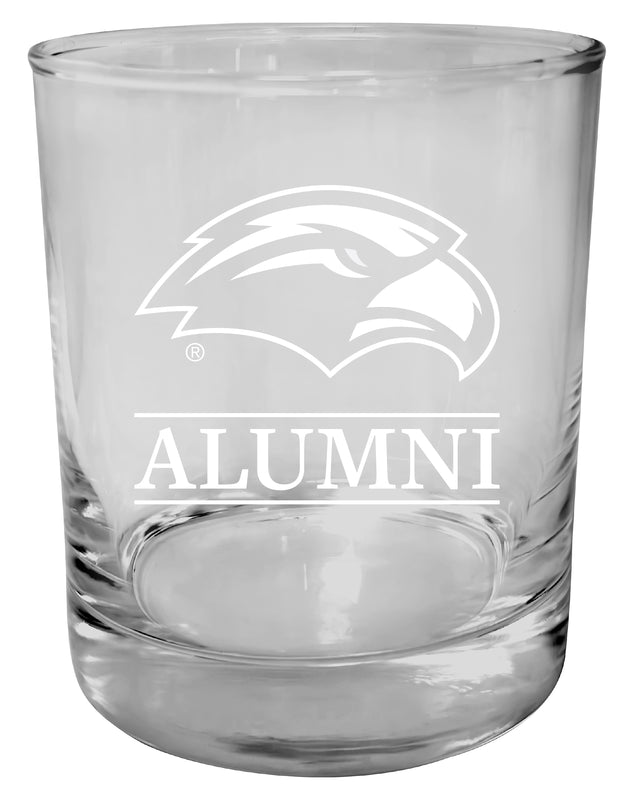 Southern Mississippi Golden Eagles 11 oz Round Whiskey Glass – Officially Licensed Engraved Alumni Design