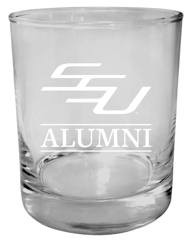 Savannah State University 11 oz Round Whiskey Glass – Officially Licensed Engraved Alumni Design