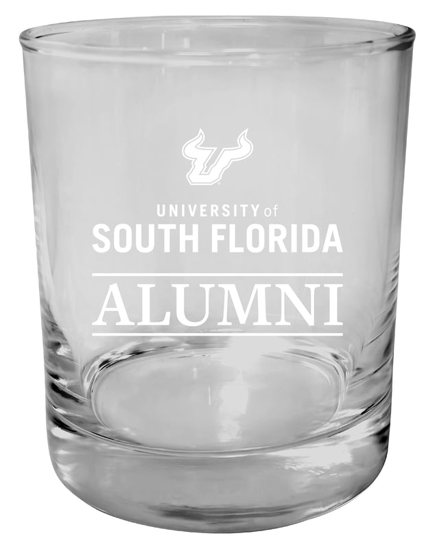 South Florida Bulls 11 oz Round Whiskey Glass – Officially Licensed Engraved Alumni Design