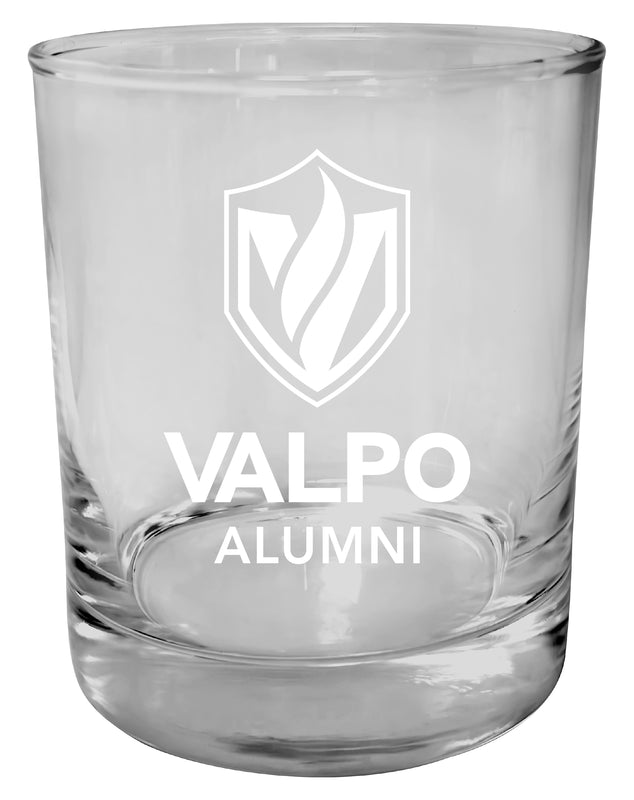 Valparaiso University 11 oz Round Whiskey Glass – Officially Licensed Engraved Alumni Design