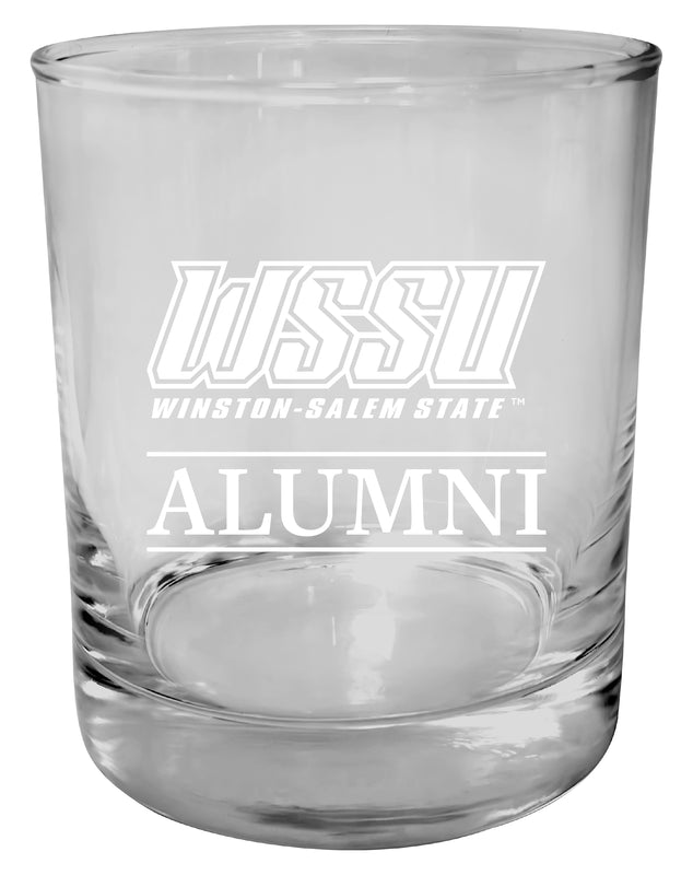 Winston-Salem State 11 oz Round Whiskey Glass – Officially Licensed Engraved Alumni Design