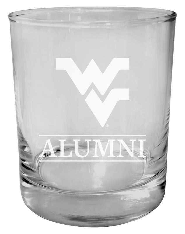 West Virginia Mountaineers 11 oz Round Whiskey Glass – Officially Licensed Engraved Alumni Design