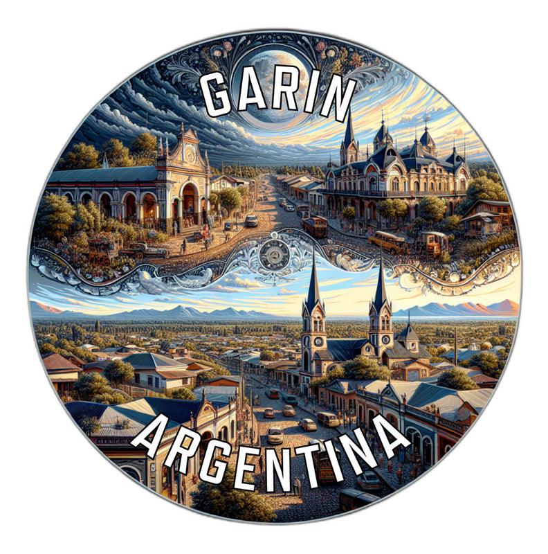Garin Argentina Souvenir Die Cut Flat Magnet 3-Inch