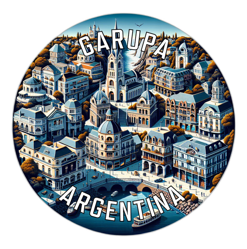 Garupa Argentina Souvenir Die Cut Flat Magnet 2-Inch