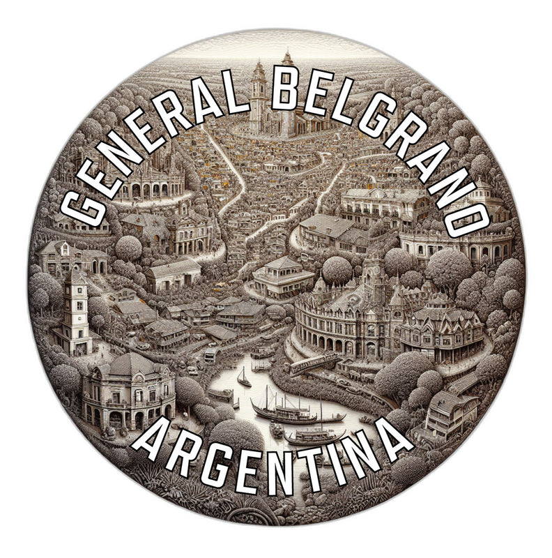 General Belgrano Argentina Souvenir Die Cut Flat Magnet 6-Inch
