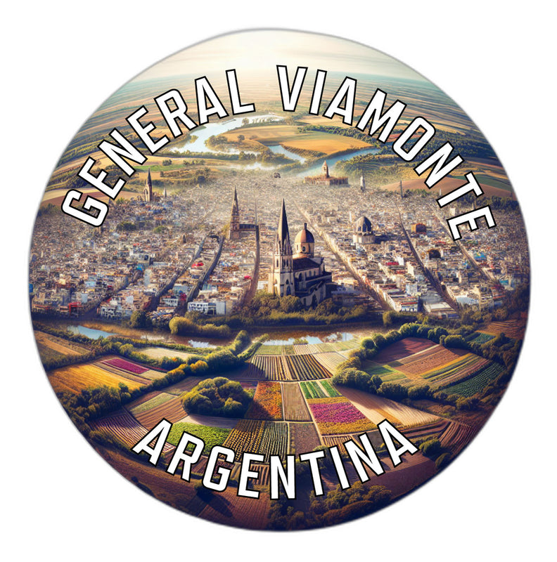 General Viamonte Argentina Souvenir Die Cut Flat Magnet 6-Inch