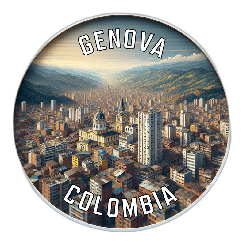Genova Colombia Souvenir Vinyl Decal Sticker 2-Inch