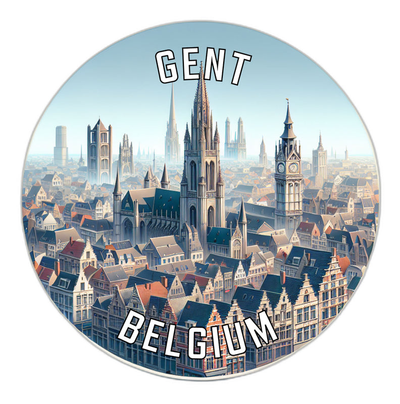 Gent Belgium Souvenir Vinyl Decal Sticker 6-Inch