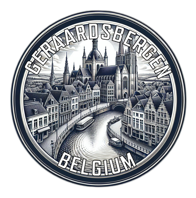 Geraardsbergen Belgium Souvenir Die Cut Flat Magnet 2-Inch