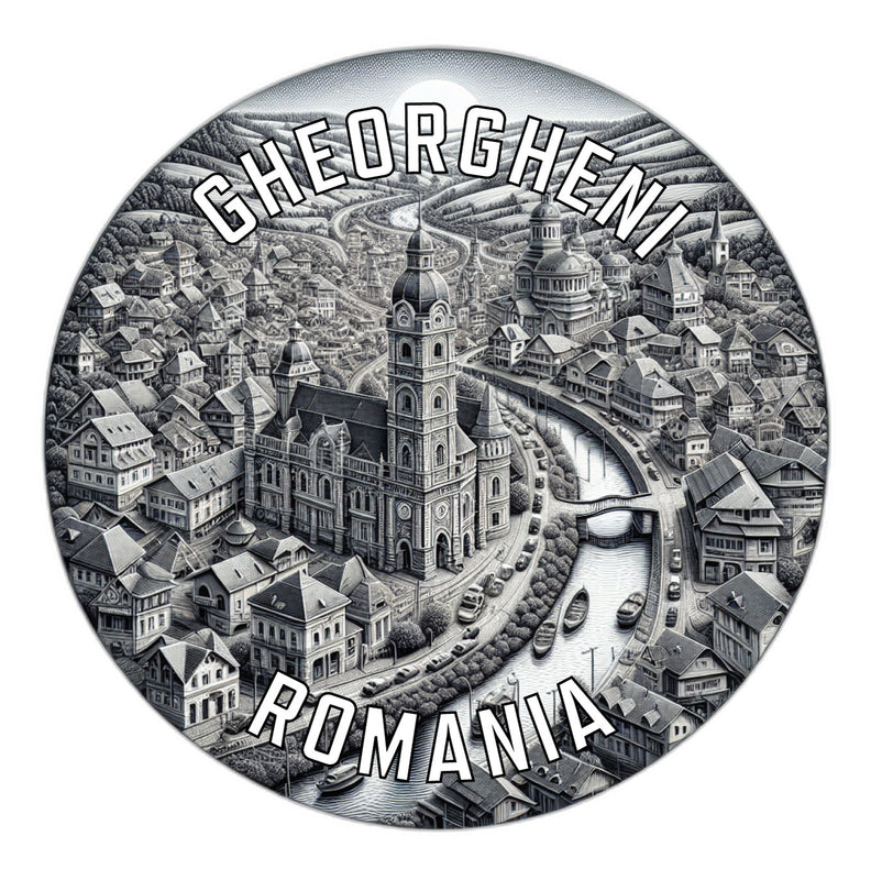 Gheorgheni Romania Souvenir Die Cut Flat Magnet 2-Inch