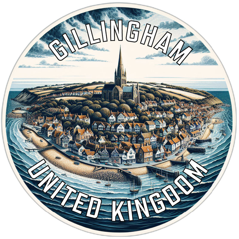 Gillingham United Kingdom Souvenir Vinyl Decal Sticker 6-Inch