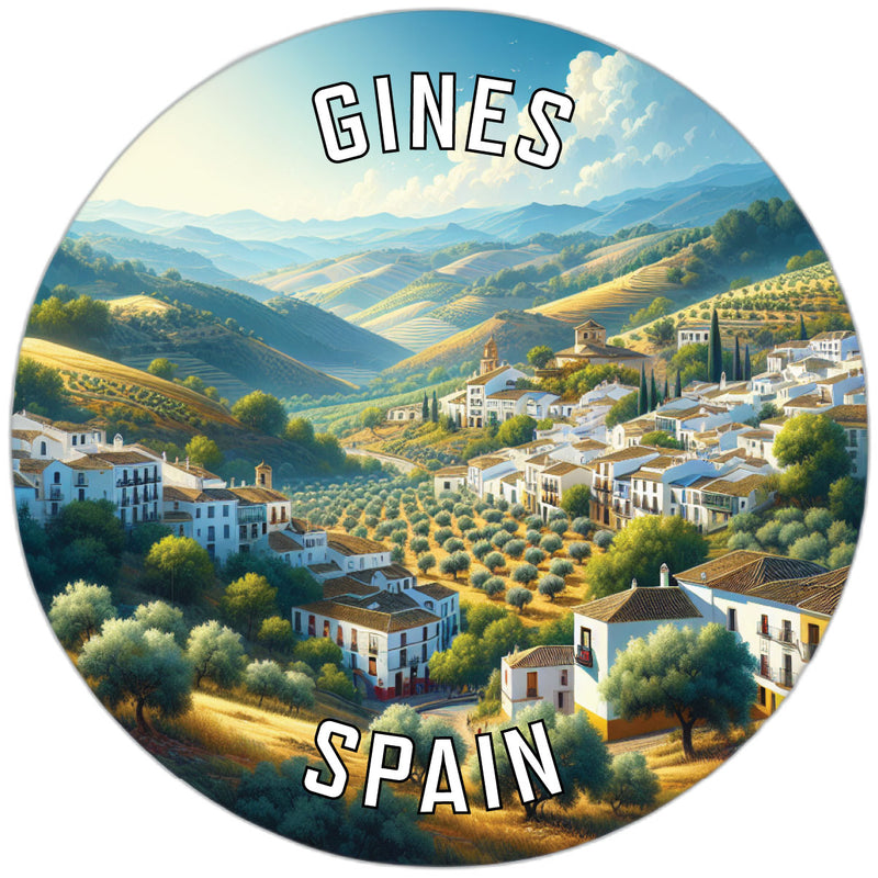 Gines Spain Souvenir Vinyl Decal Sticker 6-Inch