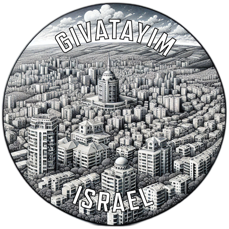 Givatayim Israel Souvenir Vinyl Decal Sticker 2-Inch