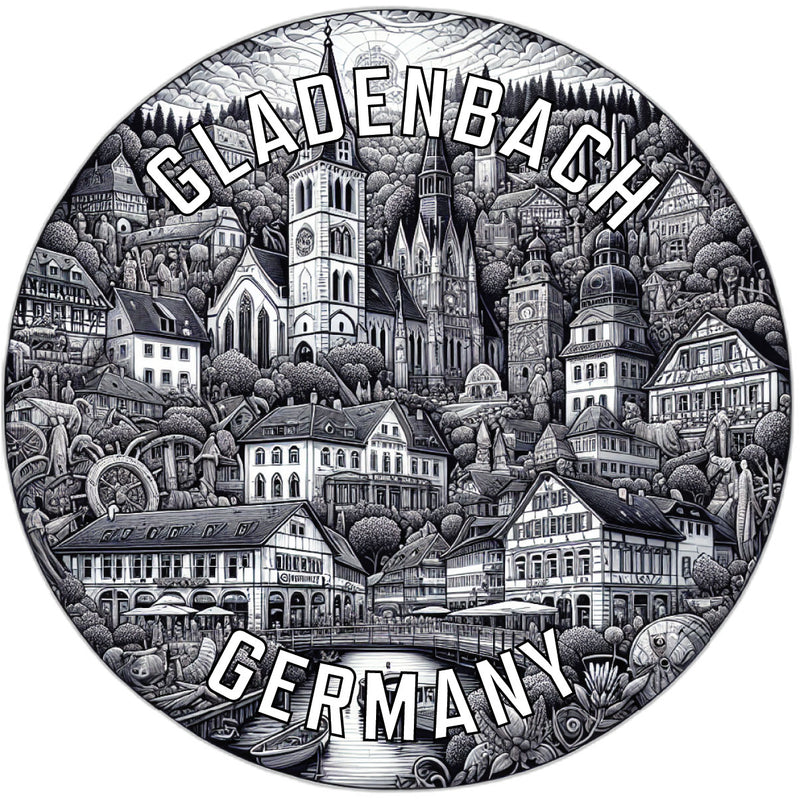 Gladenbach Germany Souvenir Vinyl Decal Sticker 2-Inch