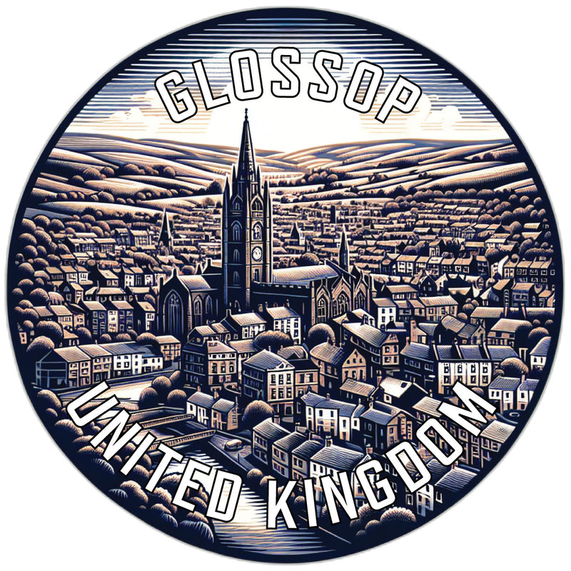 Glossop United Kingdom Souvenir Vinyl Decal Sticker 2-Inch