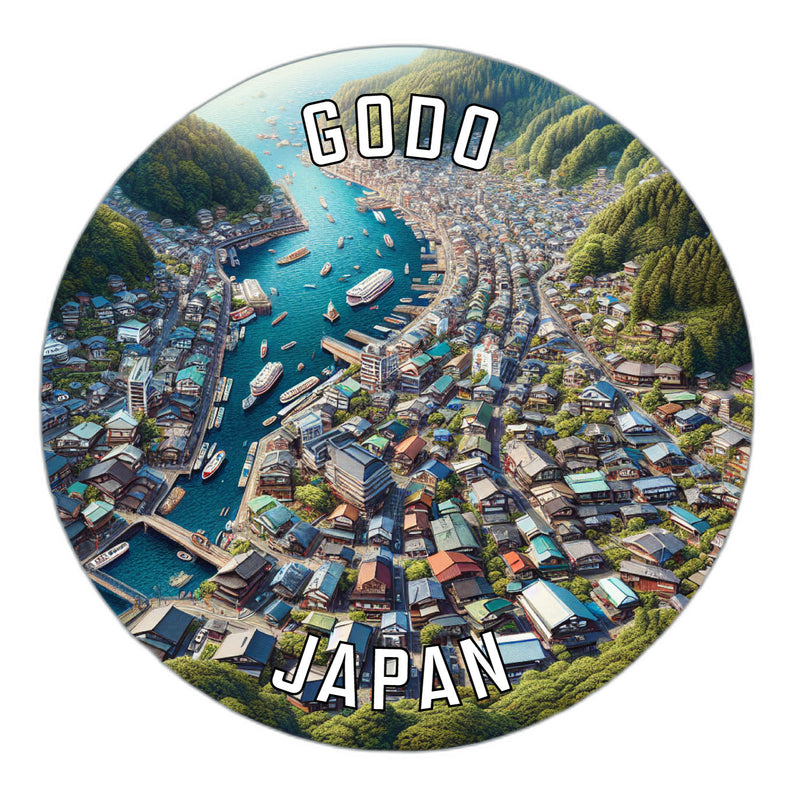 Godo Japan Souvenir Vinyl Decal Sticker 3-Inch