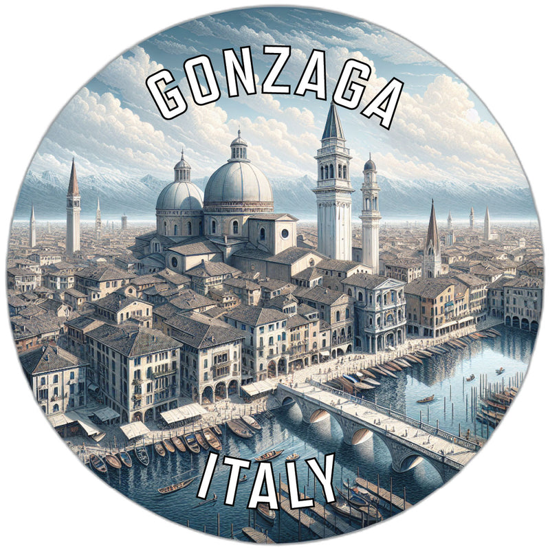 Gonzaga Italy Souvenir Vinyl Decal Sticker 6-Inch